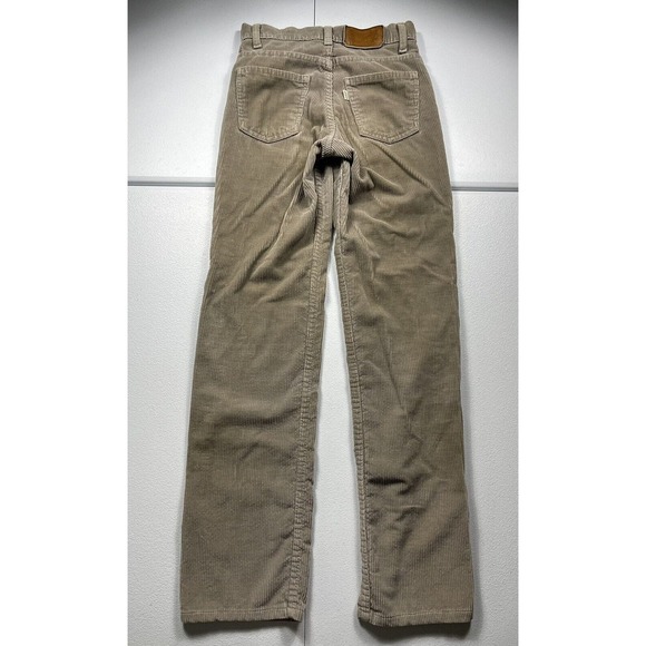 Vintage Levis 709 Corduroy Pants Women’s 24 Brown Scovill Cords White Tab 80s - Picture 6 of 10